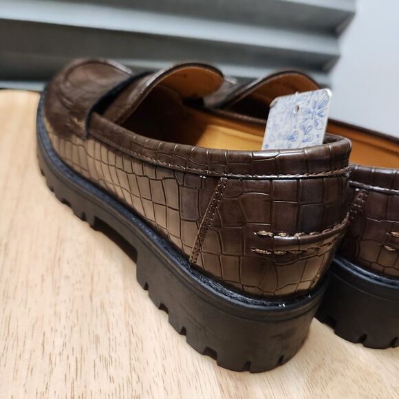 Mudd Girls Slip-On Loafer Shoes – Brown, Size 5, Unworn - Picture 4 of 11